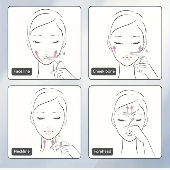 White Facial Massager with Silver Accents - Picture 4 of 5